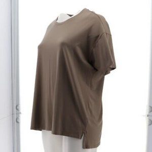 NWT SERRA RETREAT BY JOIE RUCKER THE‎ RELAXED TUNIC TEE PEACE GREEN XXS